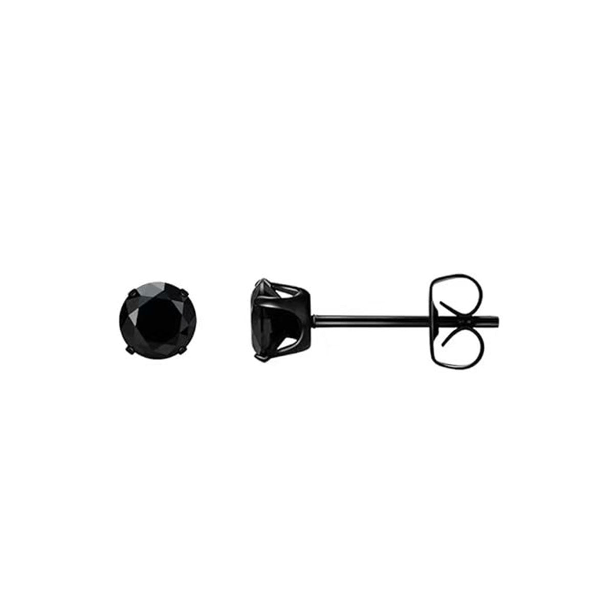 Four-Claw Zircon Stud Earrings — Elegant Sparkle, Everyday Wear