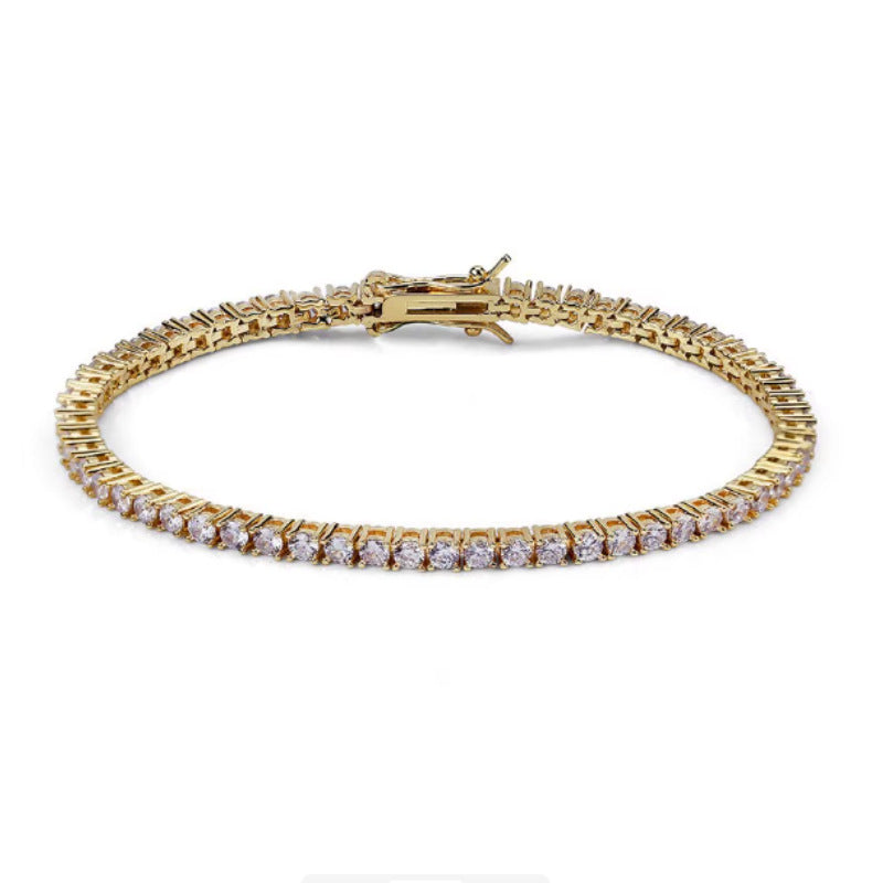 Copper Gold-Plated Zircon Bracelet