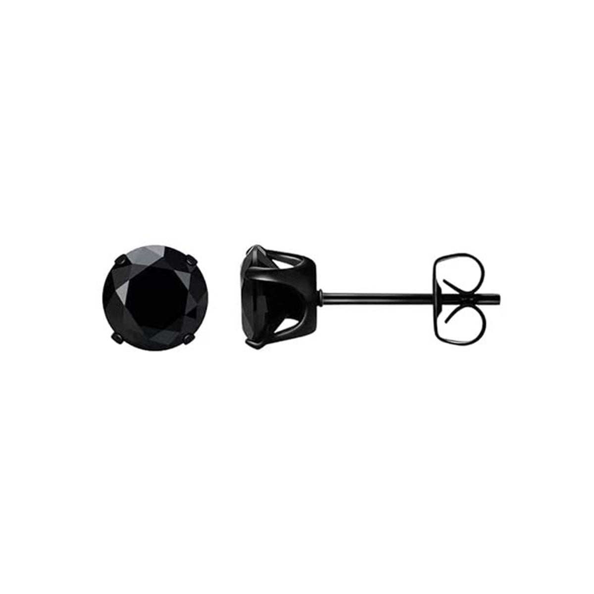 Four-Claw Zircon Stud Earrings — Elegant Sparkle, Everyday Wear