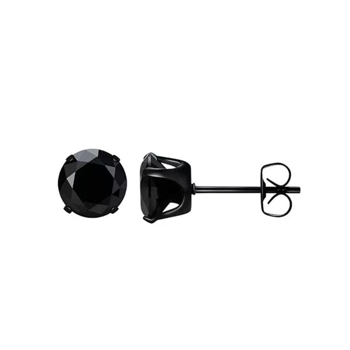 Four-Claw Zircon Stud Earrings — Elegant Sparkle, Everyday Wear