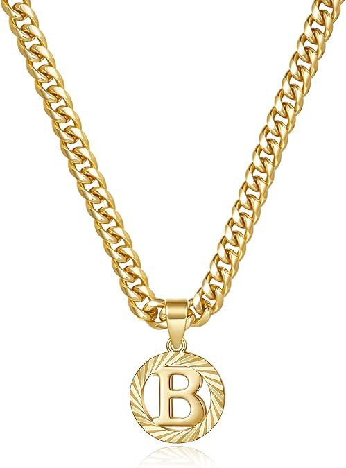 Hollow Letter Pendant Necklace