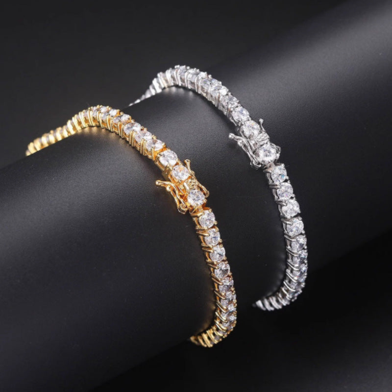 Copper Gold-Plated Zircon Bracelet