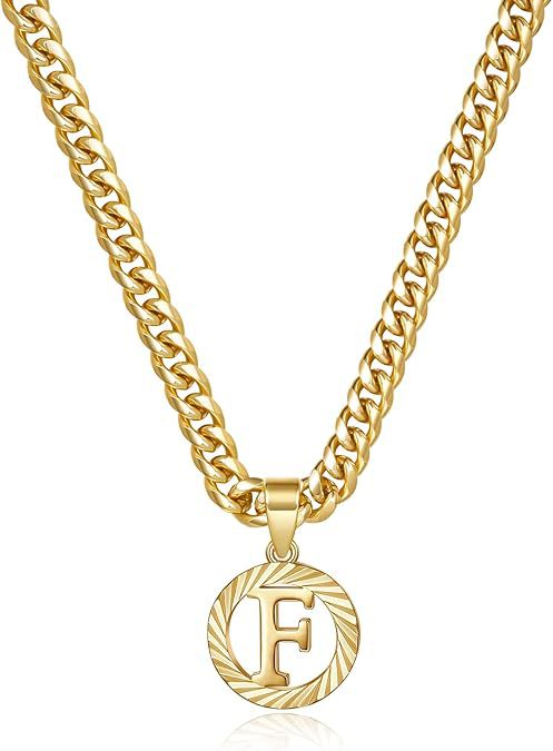 Hollow Letter Pendant Necklace
