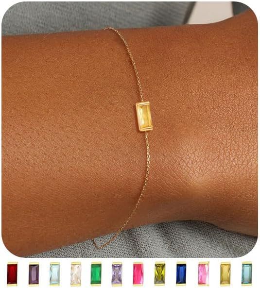 Zircon Birthstone Pearl Bracelet with Sailor Buckle