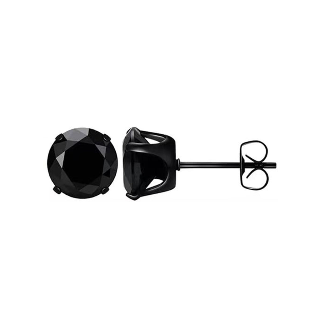 Four-Claw Zircon Stud Earrings — Elegant Sparkle, Everyday Wear
