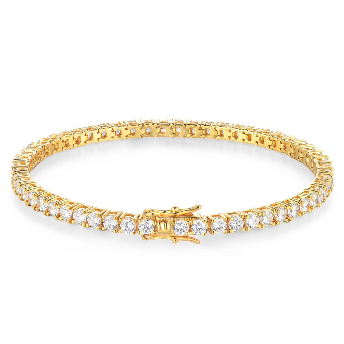 Copper Gold-Plated Zircon Bracelet