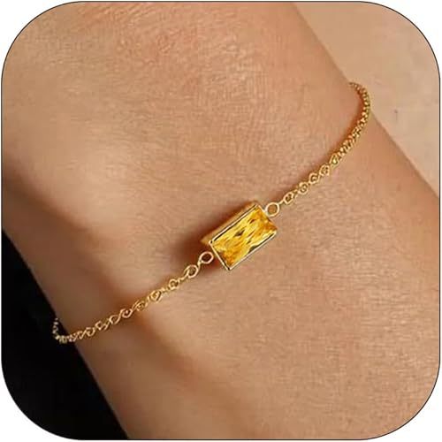 Zircon Birthstone Pearl Bracelet with Sailor Buckle